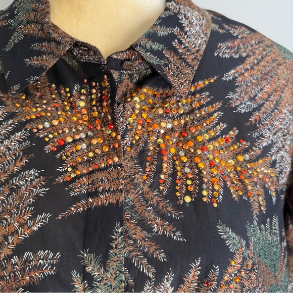 Kobi Halperin Nina Embellished Cotton & Silk Blouse - Picture 6 of 10